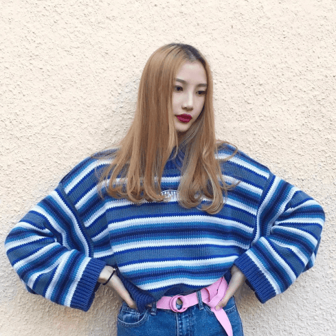 Unif blue striped sales sweater