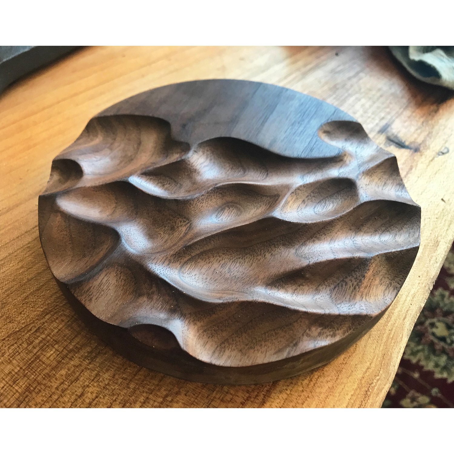 Image of Erosion 1. Walnut wall art/ shelf display