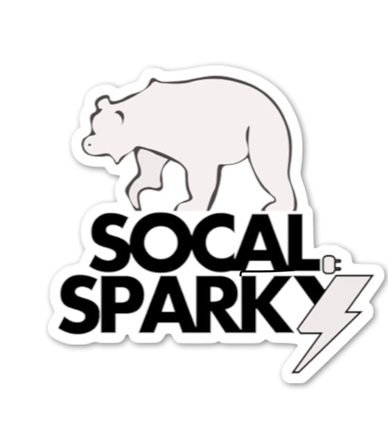 Image of White SoCalSparky Sticker