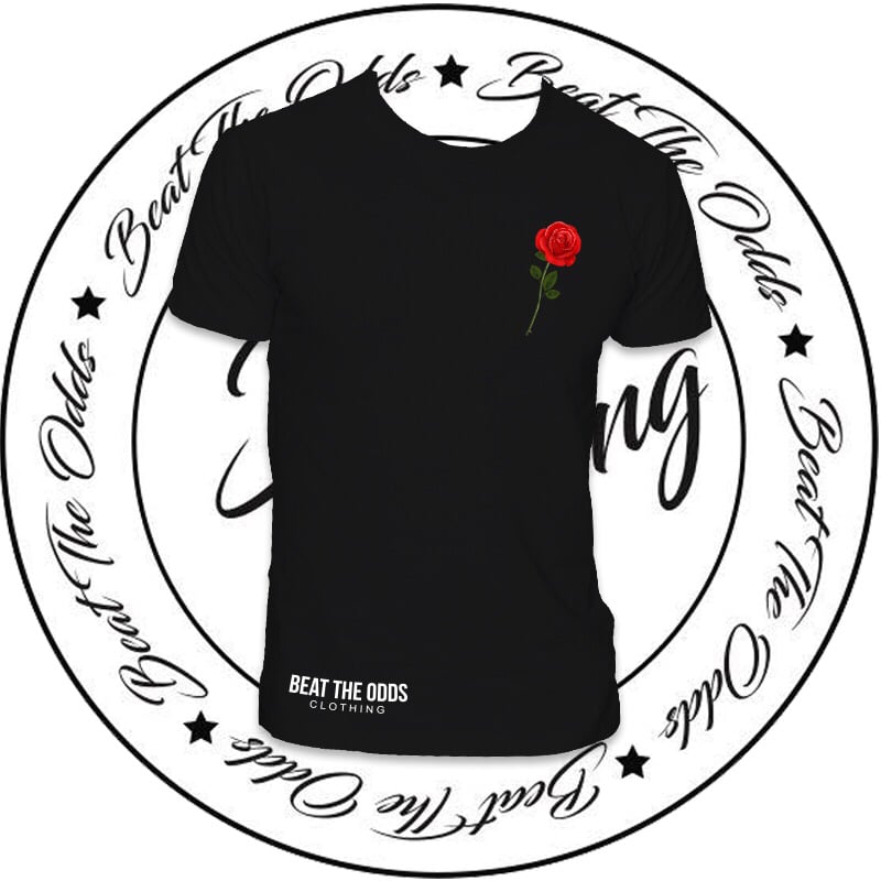 Image of Men's Rose Tee (Black)