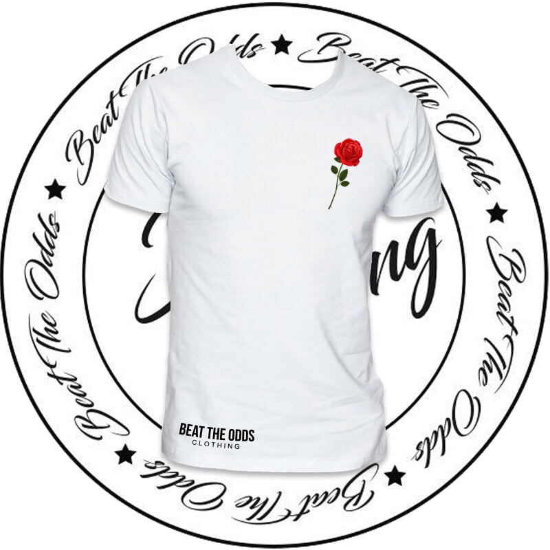 Image of Men’s Rose Tee (White)