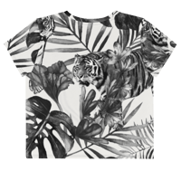 Image 2 of WOMENS TIGER NOIR CROP TEE