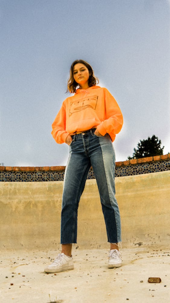Image of Self-Portrait Hoodie (Orange) SOLD OUT
