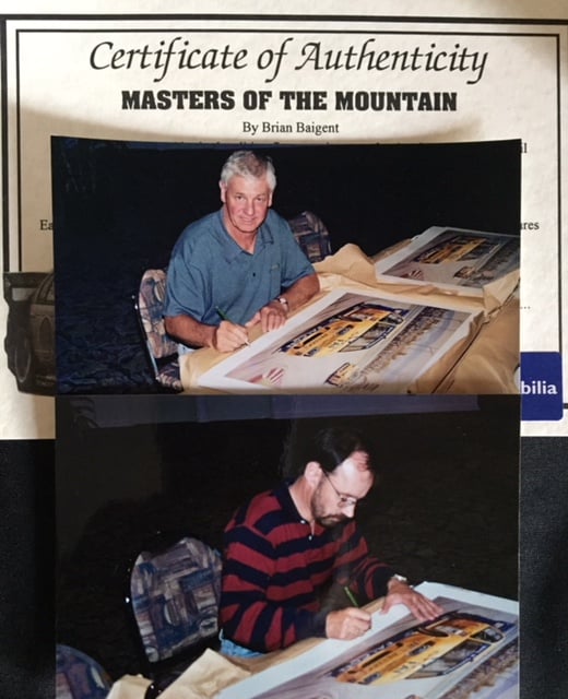 Image of Bathurst 1994 Print Signed by Dick Johnson & John Bowe. "Masters of the Mountain".