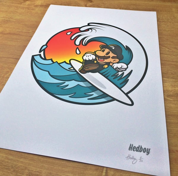 Image of PIPELINE! LIMITED EDITION PRINT WITH FREE STICKER!