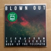 Image 2 of BLOWN OUT / COMACOZER  'In Search Of Highs Volume 1' Green Vinyl LP