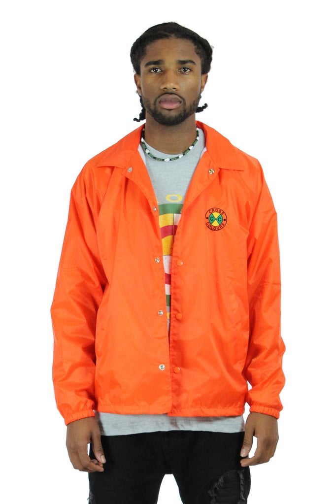 coach jacket orange