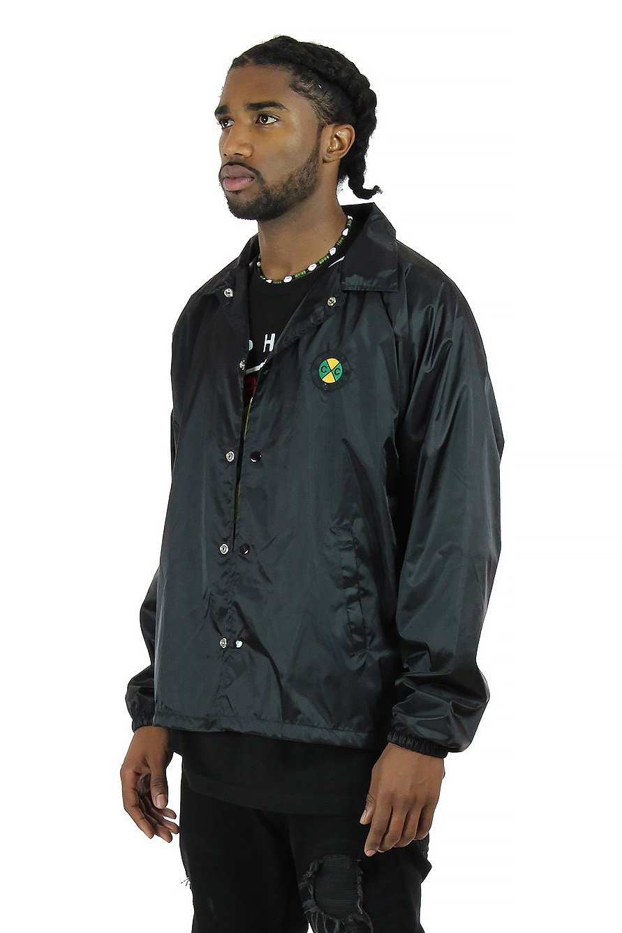embroidered coach jacket