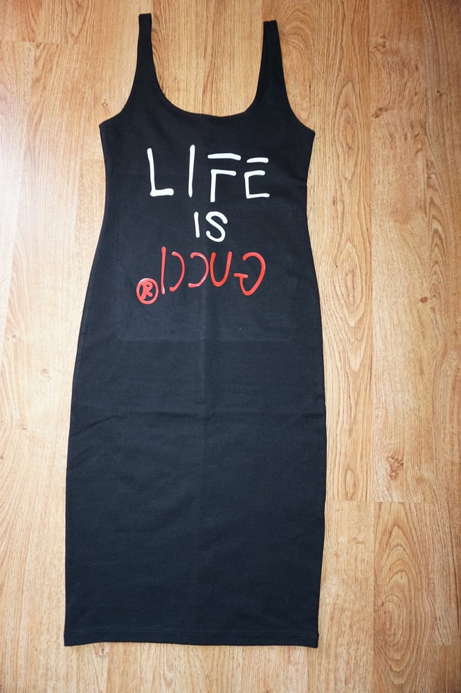 Image of LIFE IS GUCCI MIDI DRESS