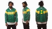 Image 2 of Cross Colours - COLOR BLOCK STRIPE COACH JACKET - GR/YL