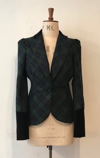 Image 4 of Tartan and velvet Bustle Jacket