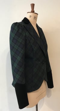 Image 3 of Tartan and velvet Bustle Jacket