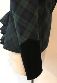 Image 2 of Tartan and velvet Bustle Jacket