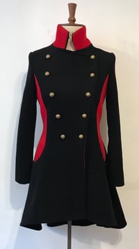 Image 2 of Colour block coat with contrast side panels