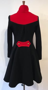 Image 3 of Colour block coat with contrast side panels
