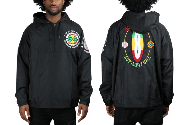 Image of Cross Colours - DO BASEBALL WINDBREAKER HOODED