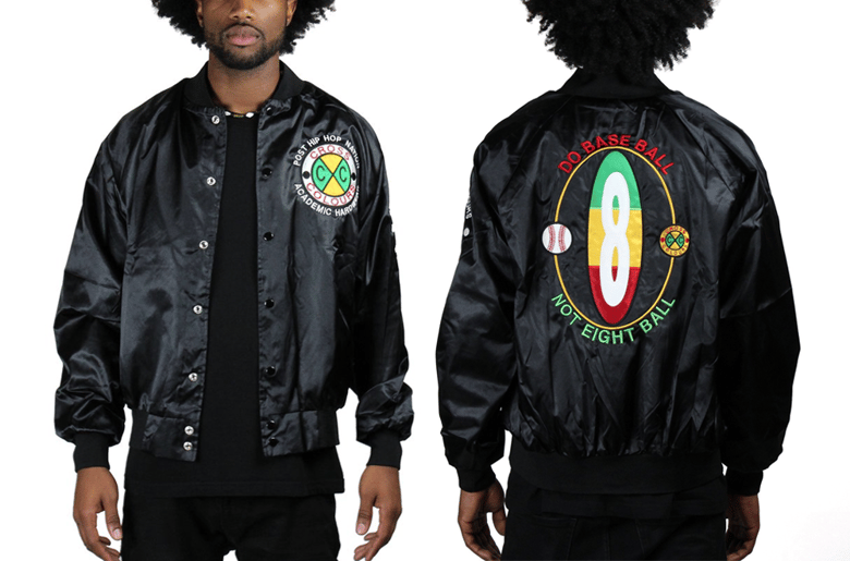 Image of Cross Colours - DO BASEBALL SATIN JACKET