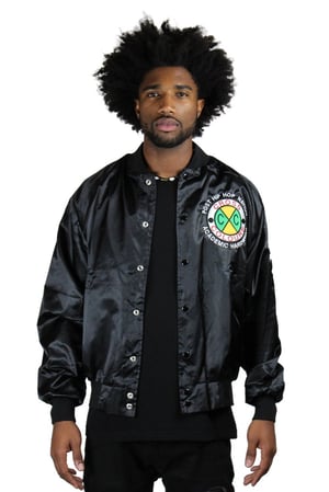 Image of Cross Colours - DO BASEBALL SATIN JACKET