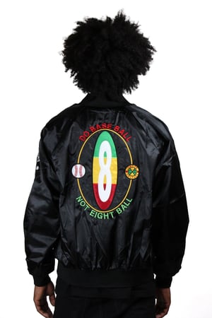 Image of Cross Colours - DO BASEBALL SATIN JACKET