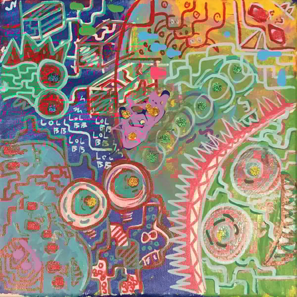 Image of Nanostoned 12 x 12 acrylic canvas