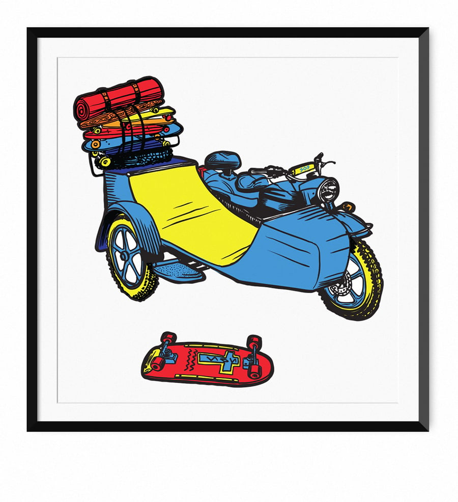 Image of Skate-Ramp-Side-Car - Limited run of 40!