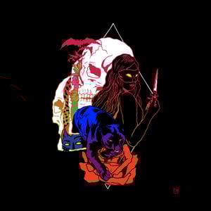 Image of Night Rose print