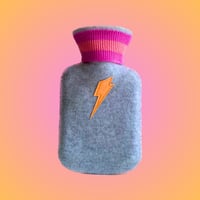 Image 4 of Lightning Bolt Cashmere Mini Hot Water Bottle