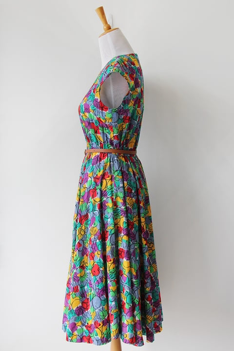 Image of SOLD Rainbow Tutti Frutti Dress