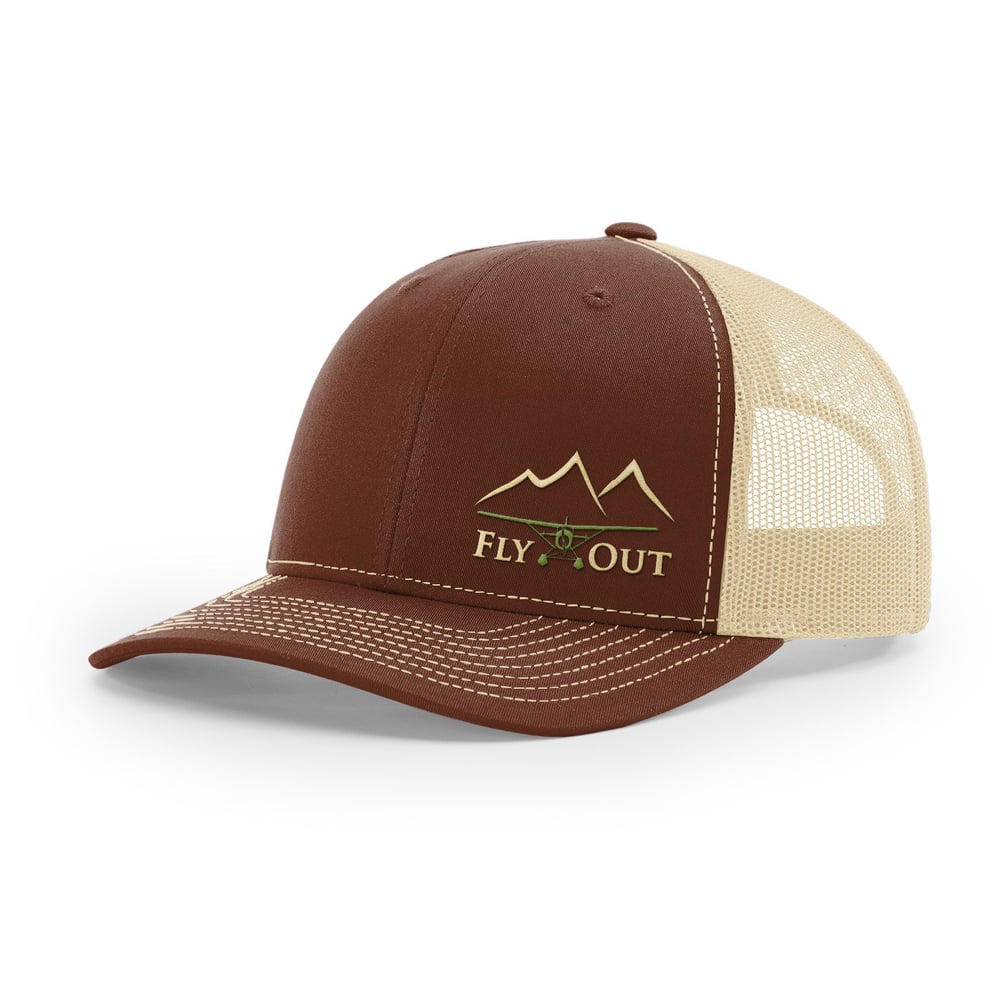 Image of Alaska Fly Out Embroidered Hat Brown/Khaki