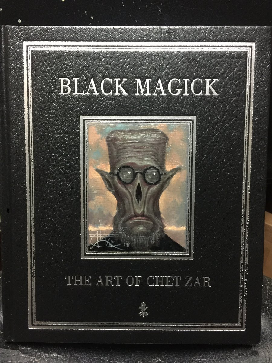 Black Magick Book With Hand Painted Cover- Pre Order | CHET ZAR STORE ...