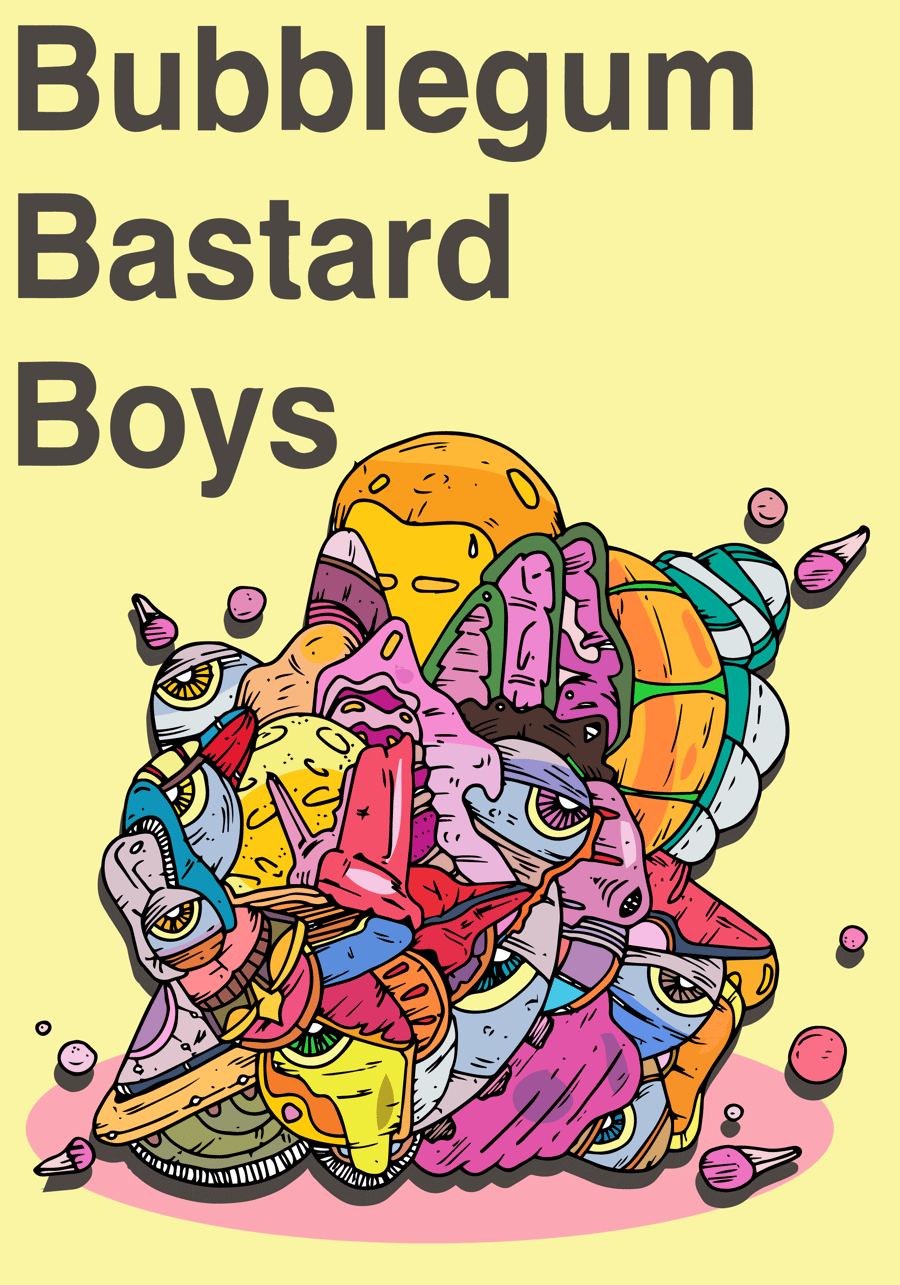 Image of Bubblegum Bastard Boys - Grey