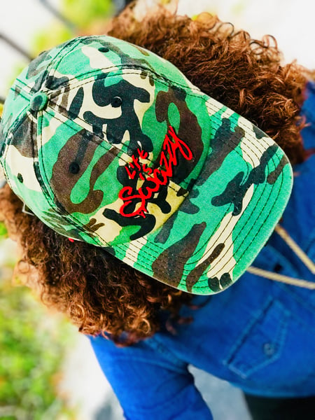 Image of Life Is Swazzy Dad Hat (camo)