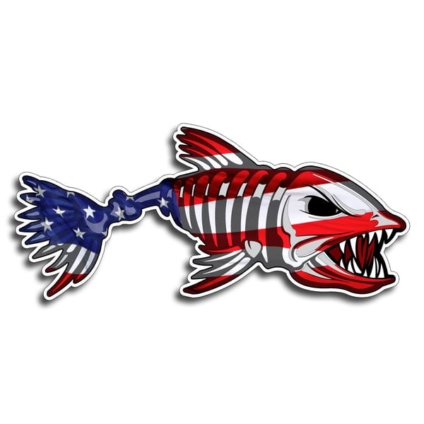 Image of USA Bone Fish Sticker