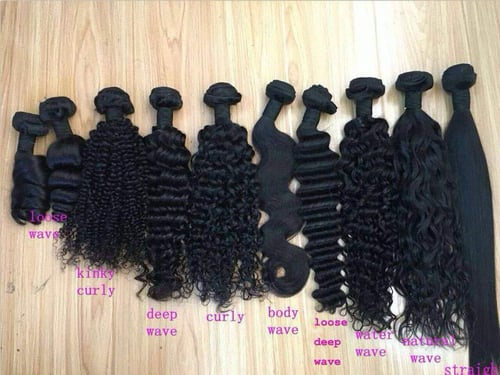 Image of 3 Bundle deal with custom lace  closure