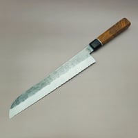 Image 2 of Bread knife with Wa handle Teak wood 