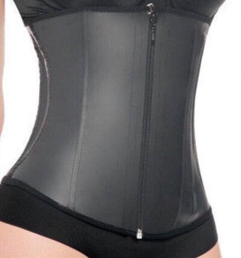 Image of Discrete Latex Zipper Waist Trainer