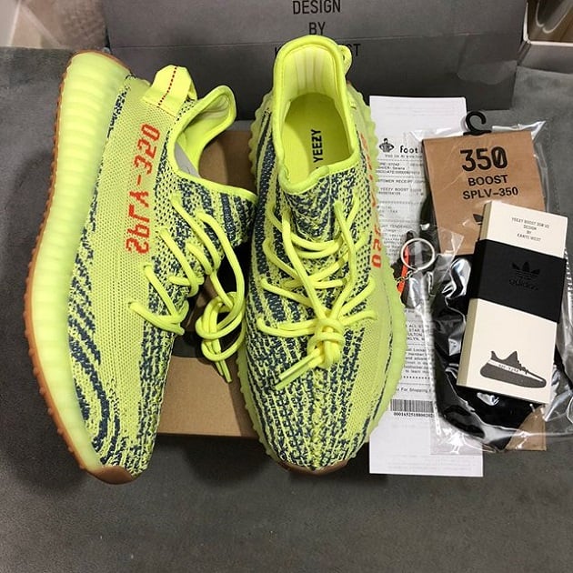 Image of Adidas Yeezy Boost 350 V2 Semi Frozen Yellow