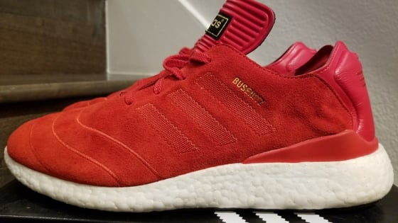 Image of Adidas BUSENITZ PURE BOOST Scarlet Red & White - US 10.5