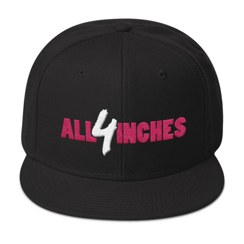 Image of All 4 Inches snapback Pink/White