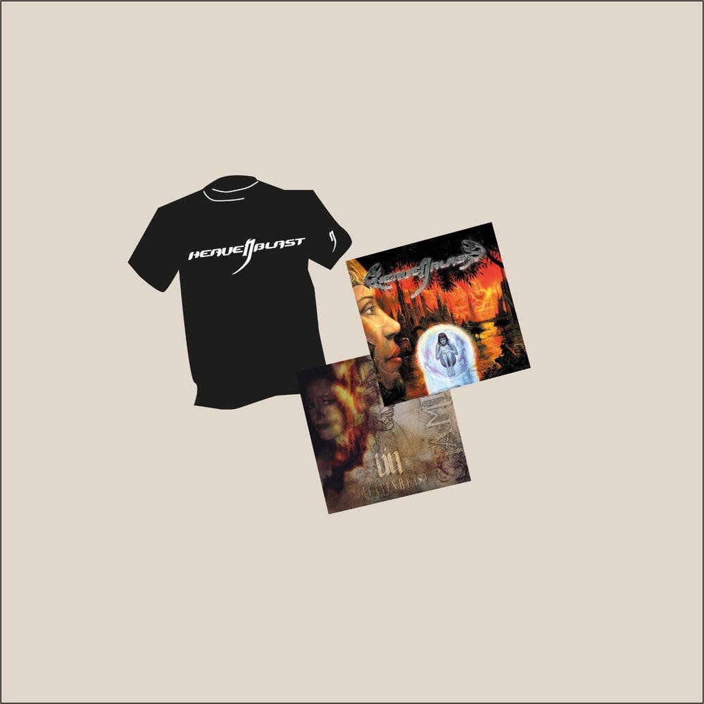 Image of Old logo t-shirt + 2 cds (any 2 out of 3) SPECIAL PRICE