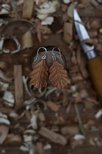 Image 3 of Oak leaf Earrings. 