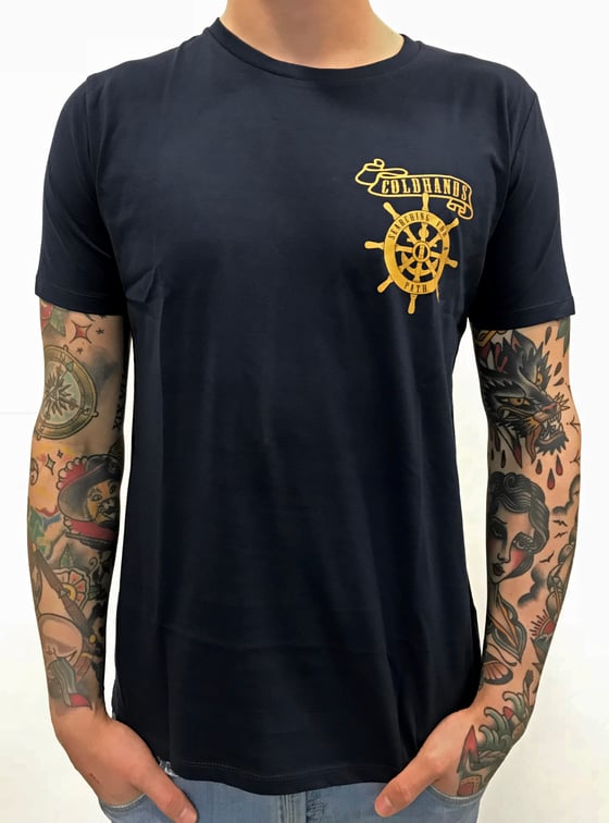 Image of COLDHANDS - Wheel Shirt - Navy