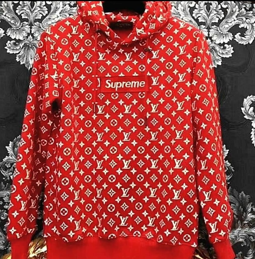 louis vuitton and supreme hoodie