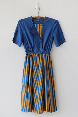 Image of Stripes and Buttons Carnival Dress