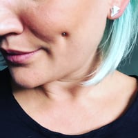 Image 2 of Náušnice Double mini mirror triangle