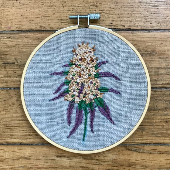 Image of Granddaddy Purple embroidery hoop