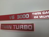 Image 2 of Nissan 300ZX Fairlady Z Engine Decals V6 3000 Twin Turbo