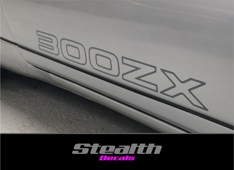 Image of 2x Nissan 300ZX 1990-1996 door Decals, Stickers, Fairlady Z