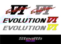 Mitsubishi evolution 6 VI decal sticker kit