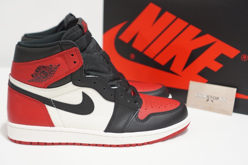 Image of Jordan 1 Retro High OG - Bred Toe